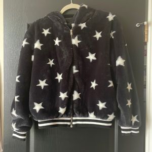 Star zip up hoodie jacket